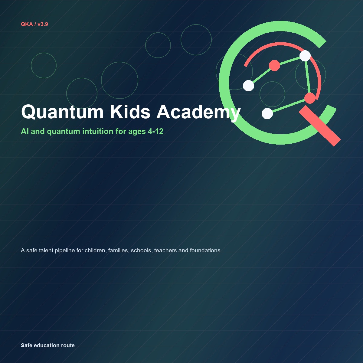 Quantum Kids Academy talent pipeline visual